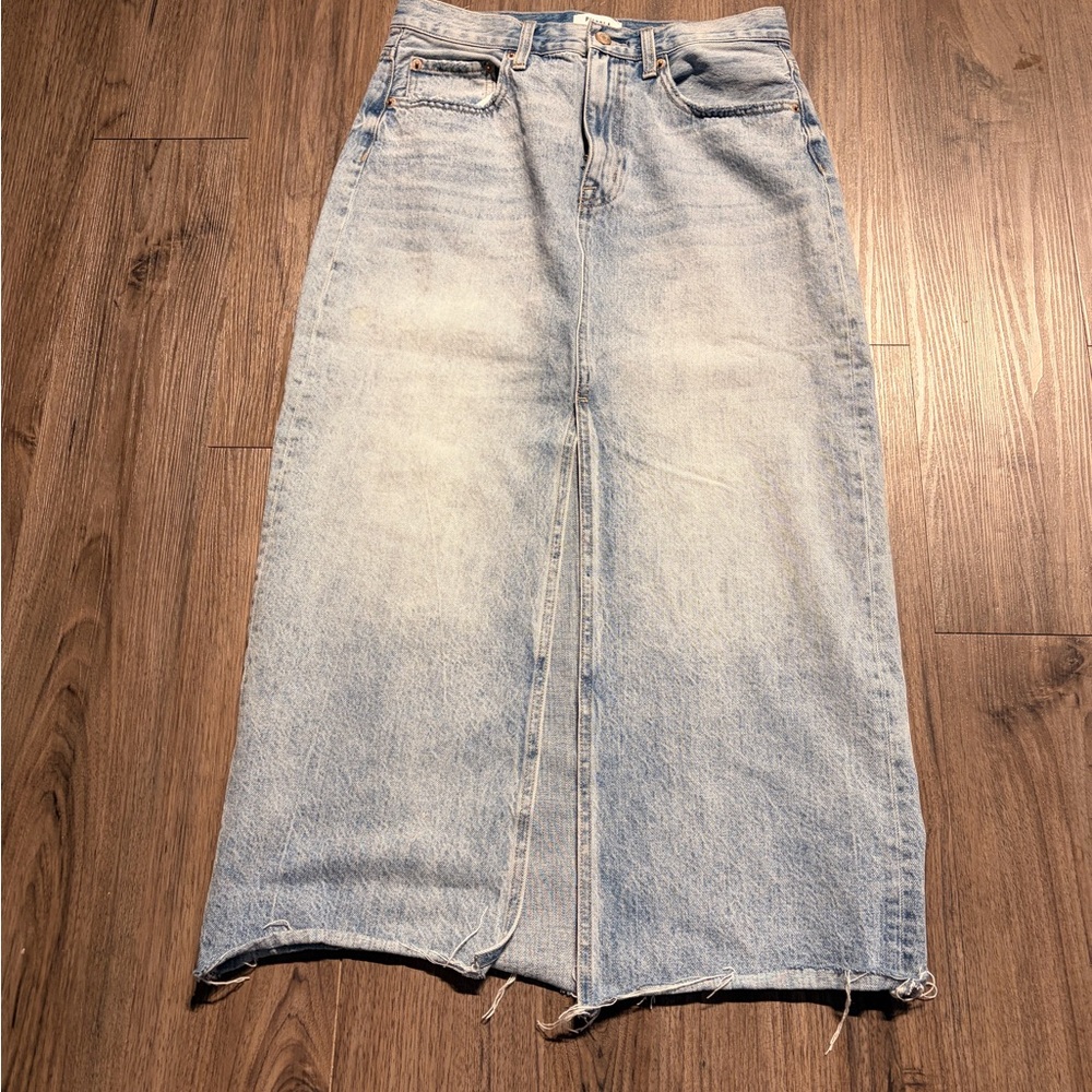 Pistola Light Blue Denim Maxi Skirt